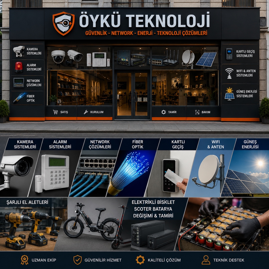 Kamera ve Alarm Sistemleri Kurulum & Teknik Servis