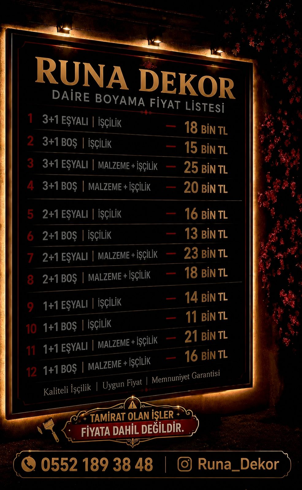 Boya & Badana! Tadilat & Tamirat! Tesisat! Fayans! Seramik! Kapı Boyama!