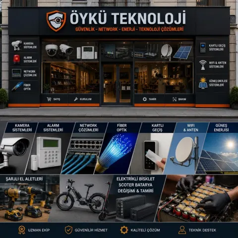Kamera ve Alarm Sistemleri Kurulum & Teknik Servis