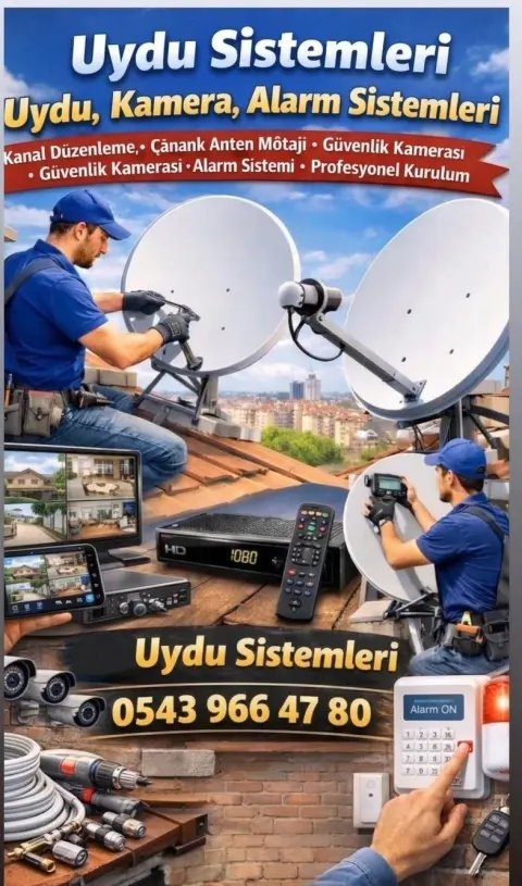Güvenlik  Kamerası  kurulumu Montaj Demontaj - Uydu kurulumu çanak kurulumu